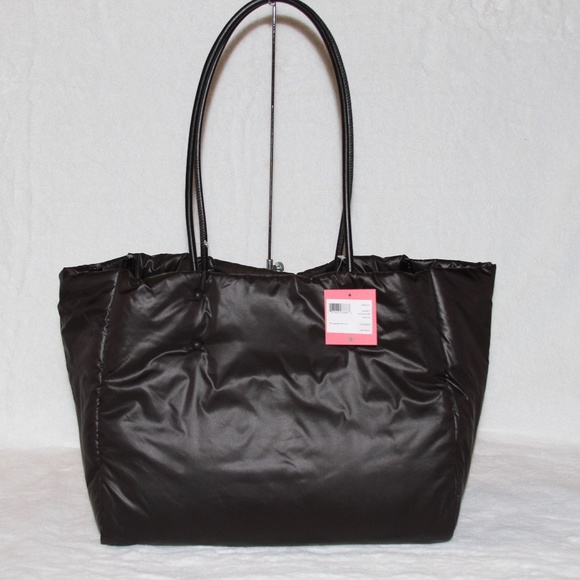 KATE SPADE Everything Puffy Large Tote Shoulder Bag Black Purse NWT - Picture 3 of 12